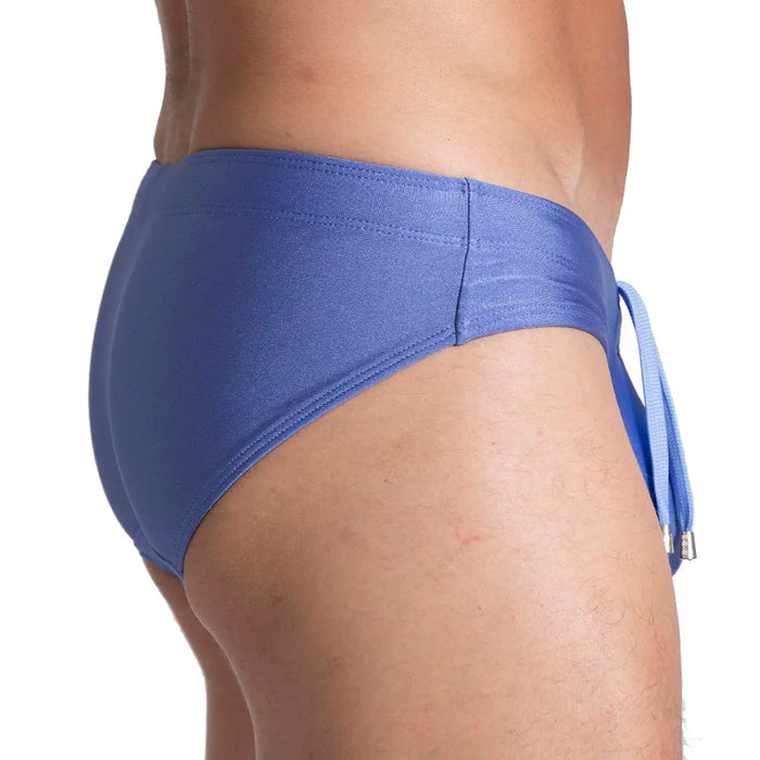 Flashing Blue Swim Brief vista posterior de Gigo Underwear