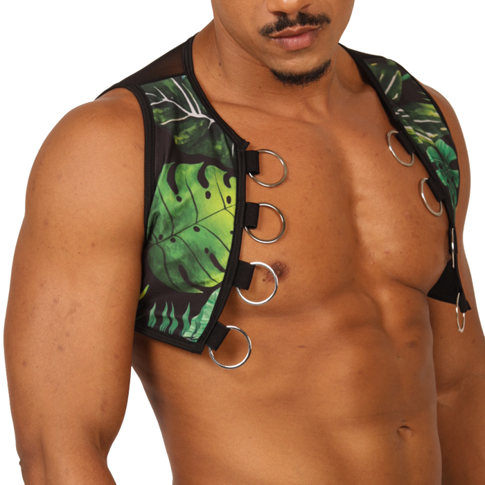 Forest Vest Harness vista frontal de Gigo Underwear