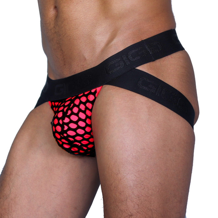 Fresh Fuchsia Jockstrap vista frontal de Gigo Underwear
