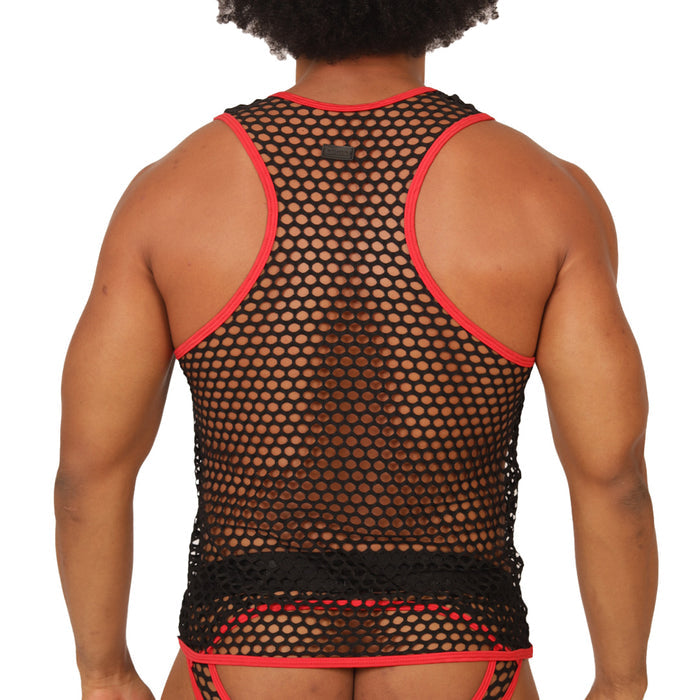Fresh Red Tank vista posterior de Gigo Underwear