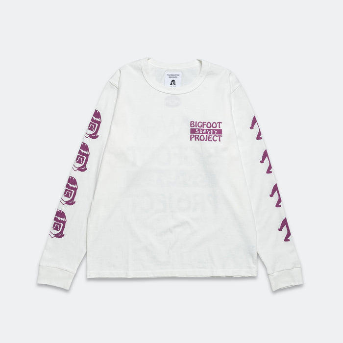 Fuji Records Bigfoot Logo LS Tee x Tacoma - White