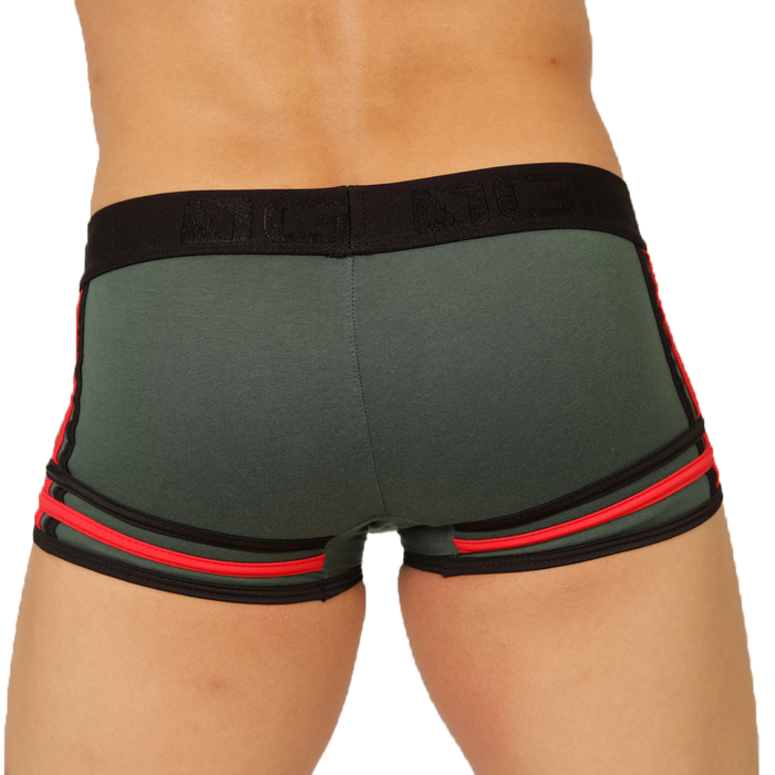 Garoto Green Trunk vista posterior de Gigo Underwear