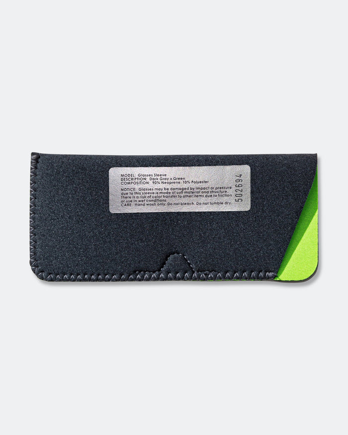Glasses Sleeve - Dark Grey/Green