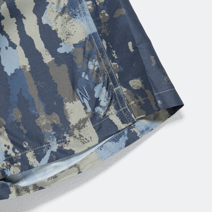 Hauge Printed Swimmers - Steel Blue