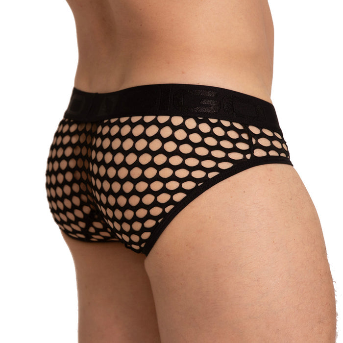 Hole Black Brief vista posterior de Gigo Underwear