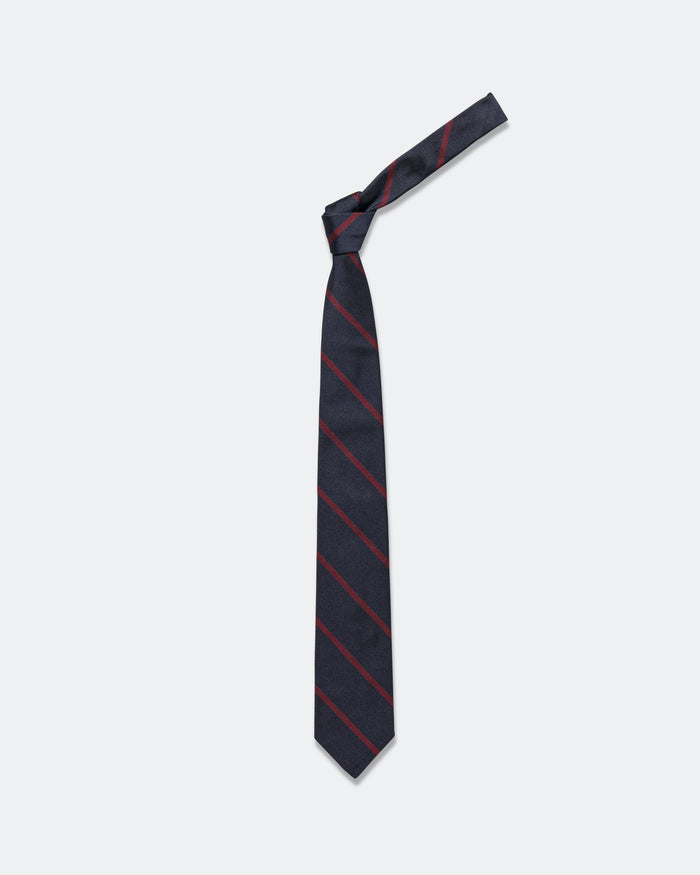 Ivy Tie Regimental Bar Stripe - Burgundy