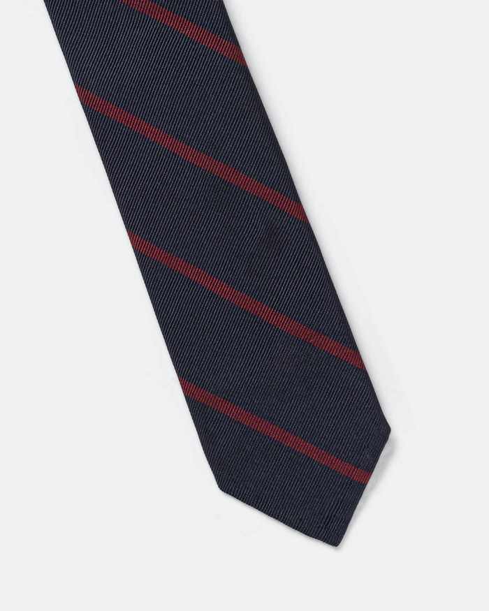 Ivy Tie Regimental Bar Stripe - Burgundy