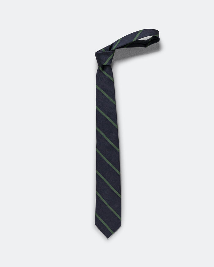 Ivy Tie Regimental Bar Stripe - Green