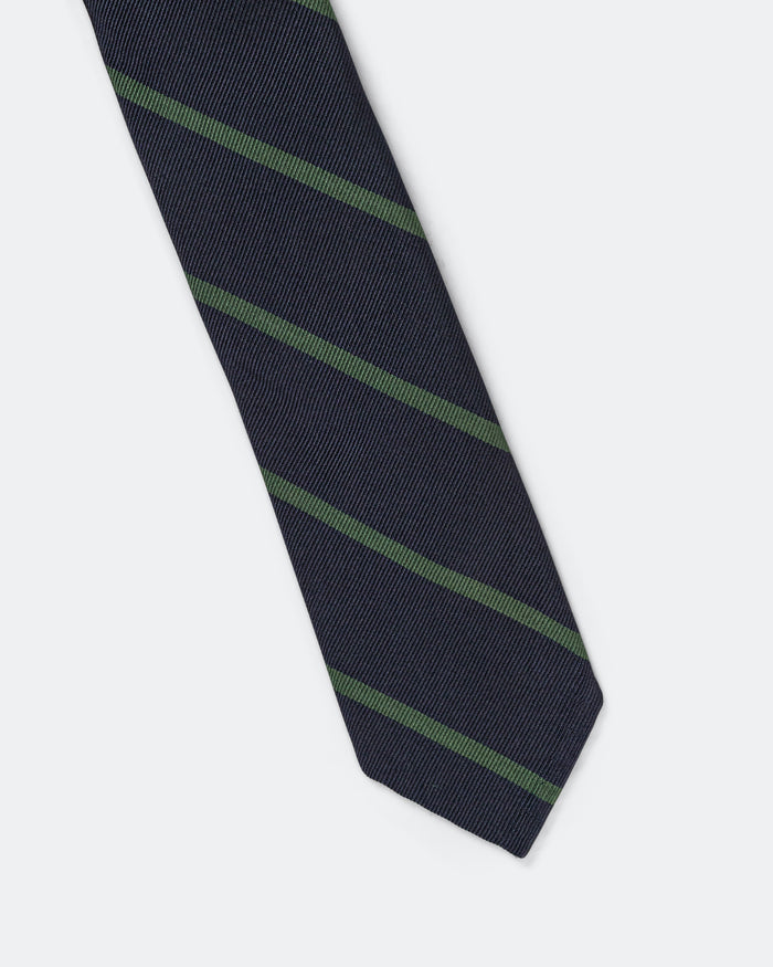 Ivy Tie Regimental Bar Stripe - Green