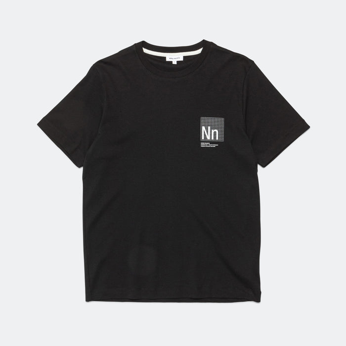 Jakob Organic Interlock Jersey Print 1 - Black