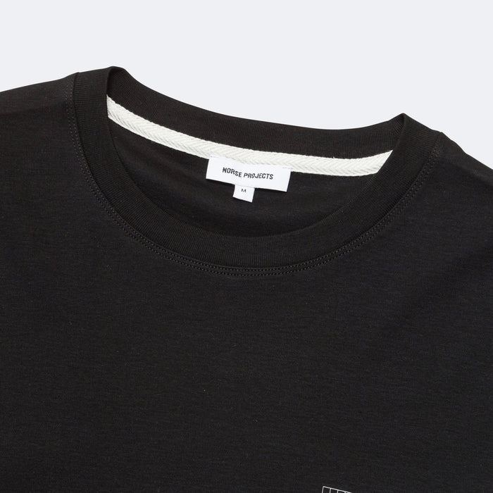 Jakob Organic Interlock Jersey Print 1 - Black