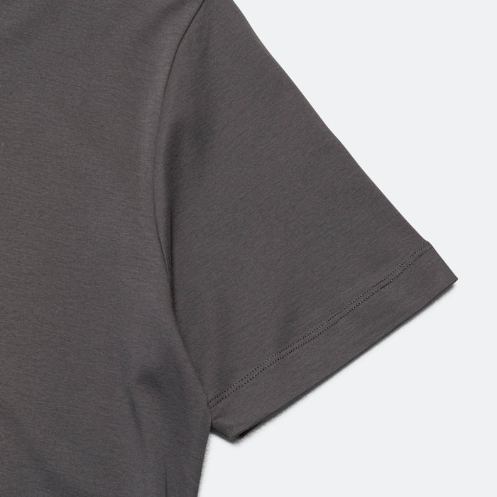 Jakob Organic Interlock Jersey Print 2 - Battleship Grey