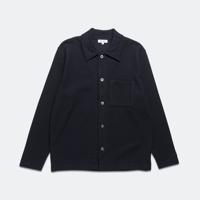 Jorn Double Face Overshirt - Dark Navy
