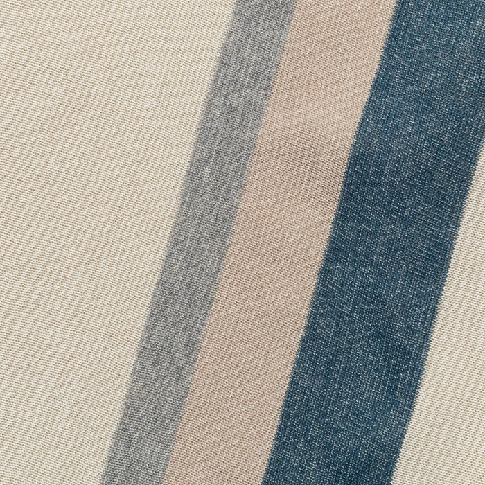 Knit Polo Stripe Argyle - Off White