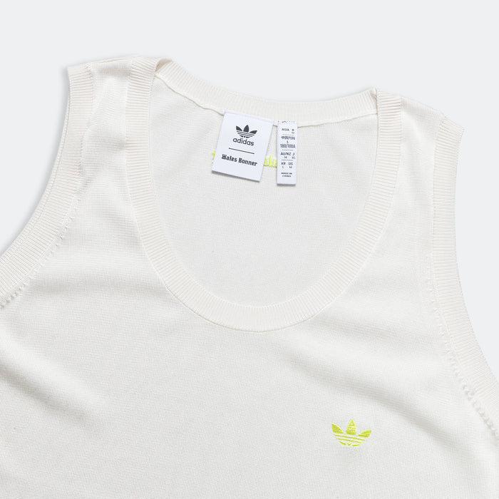 Knit Vest x Wales Bonner - Core White/Frozen Yellow