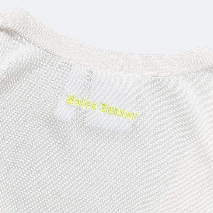 Knit Vest x Wales Bonner - Core White/Frozen Yellow