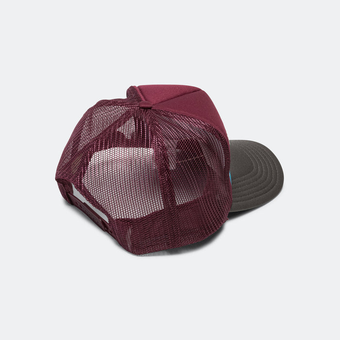 KOUNTRY DIRTY SHRINK Trucker CAP - Burgundy x Charcoal