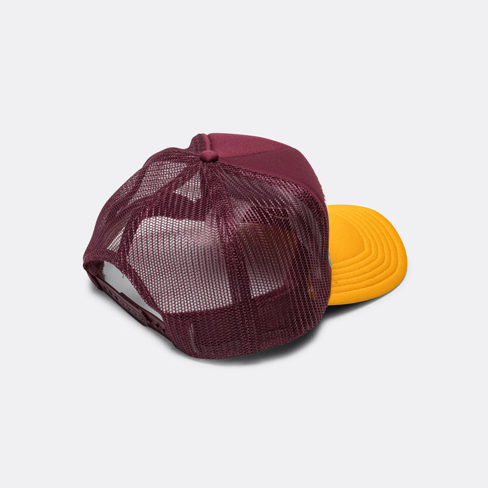 KOUNTRY DIRTY SHRINK Trucker CAP - Burgundy x Gold