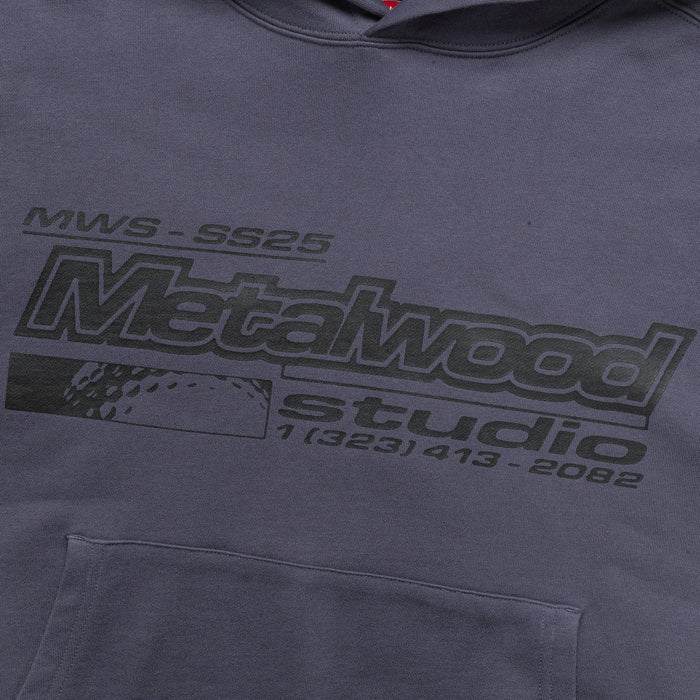 La Brea Shop Hooded Sweatshirt - Gunmetal
