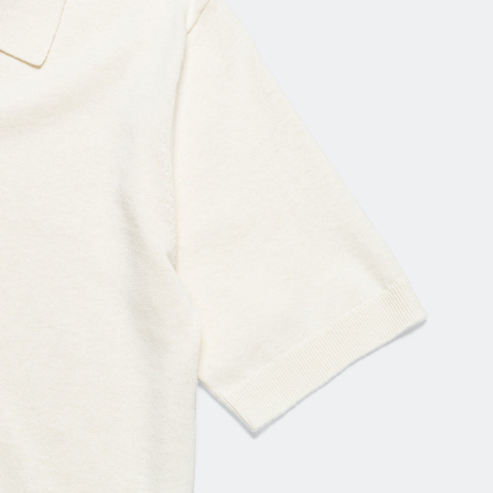 Leif Cotton Linen Polo - Kit White