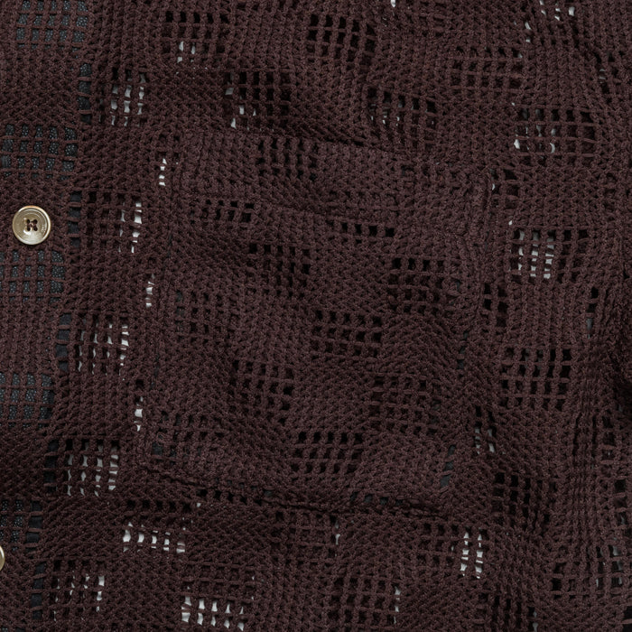 Letto Knitted SS Shirt - Brown
