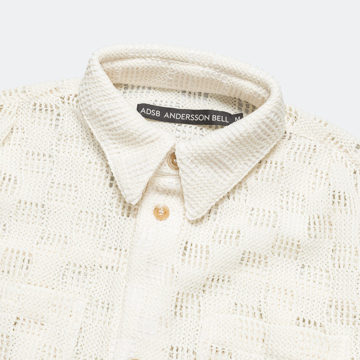 Letto Knitted SS Shirt - Ecru