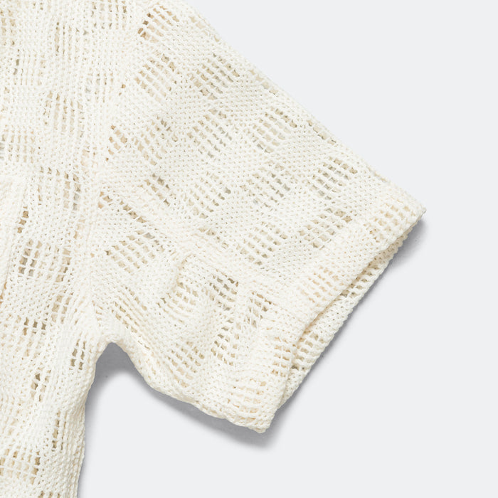 Letto Knitted SS Shirt - Ecru