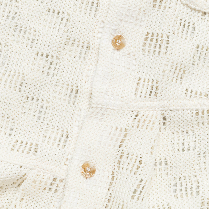 Letto Knitted SS Shirt - Ecru