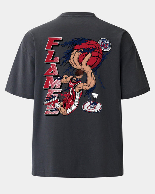 Liberty Slam Dunk Faze Heavyweight Tee Charcoal Back
