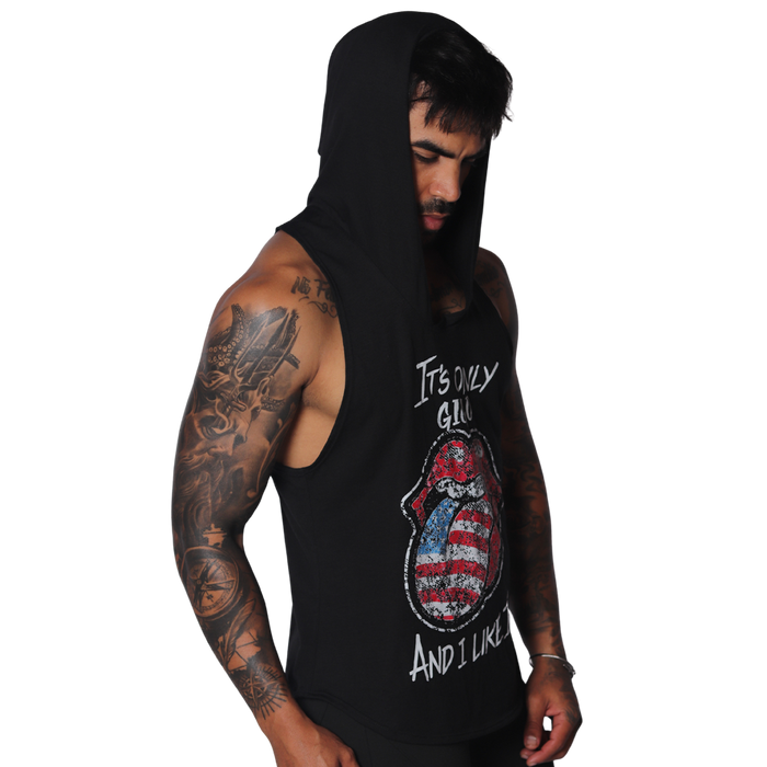 Lips Hoody Tshirt vista frontal de Gigo Underwear