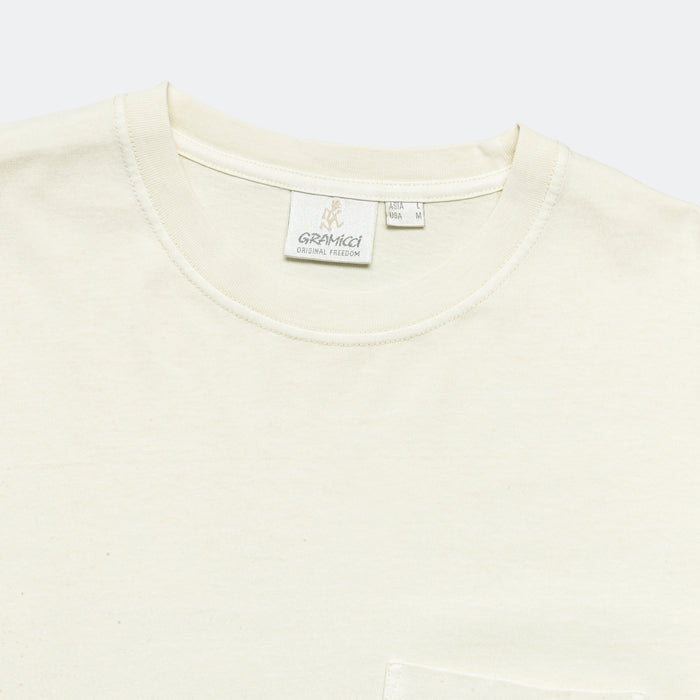 Long Sleeve Pocket Tee Pigment Dyed - Natural