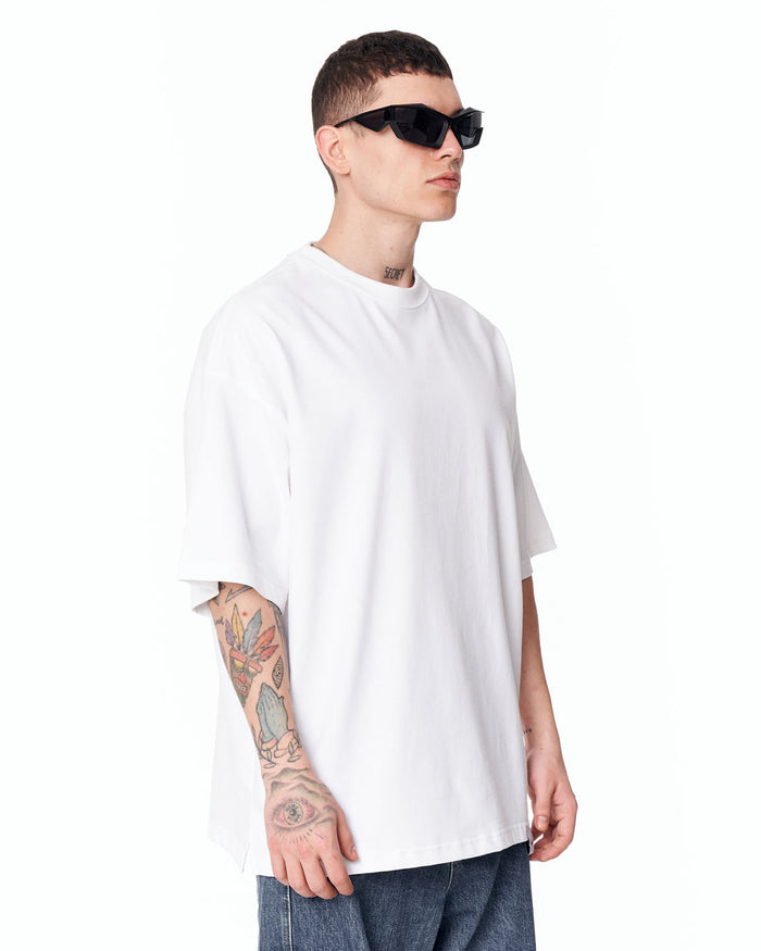 Loved Me Text Print Oversized White T-Shirt for modern streetwear outfits