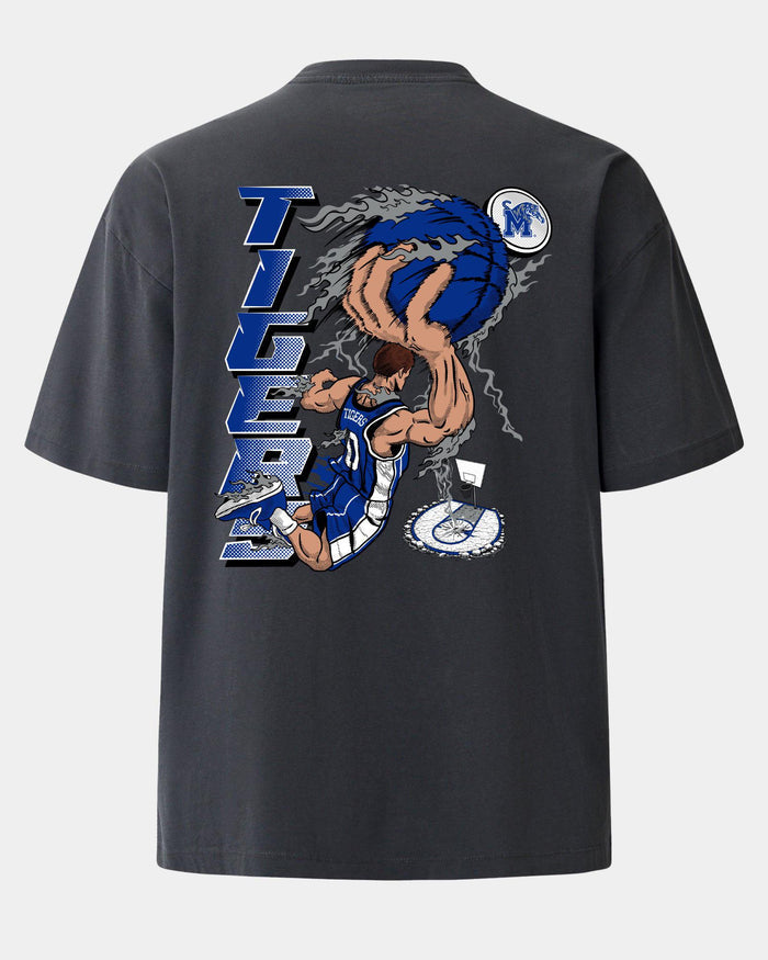 Memphis Slam Dunk Faze Heavyweight Tee Charcoal Back