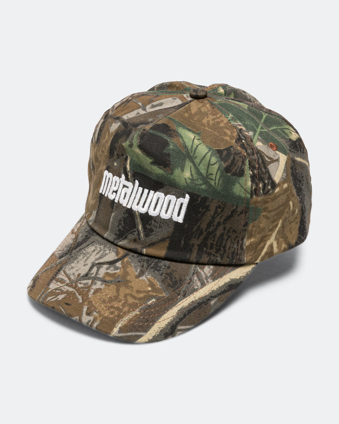 Metal Logo 5-Panel Hat - Real Leaf Camo