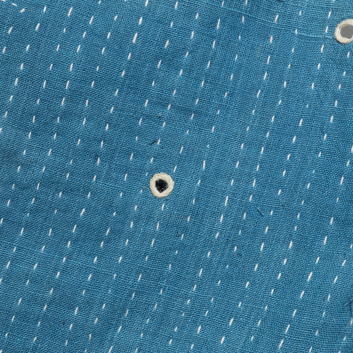 Mirror Shorts - Kuntha Embroidery Indigo/Ecru