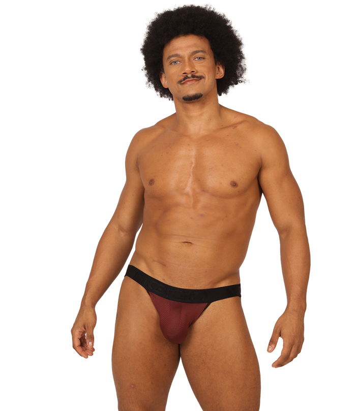 Mix Wine Jockstrap en modelo de Gigo Underwear