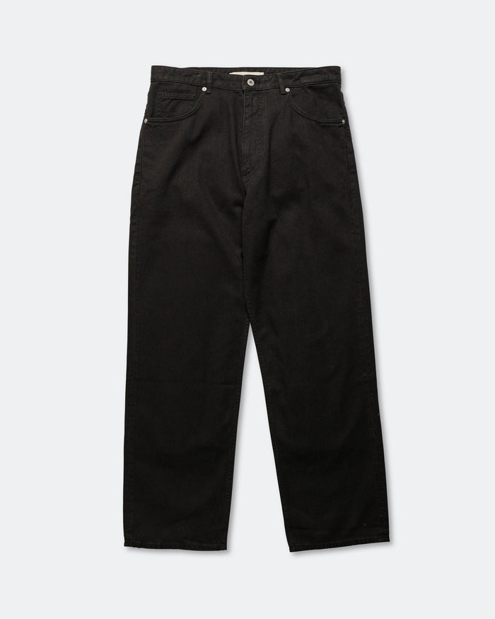 Mogens Relaxed 5 Pocket Heavy Twill - Black