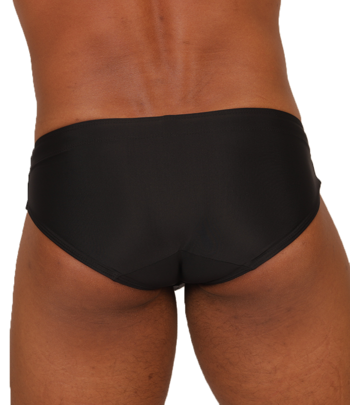 Nice Black Swimbrief vista posterior de Gigo Underwear