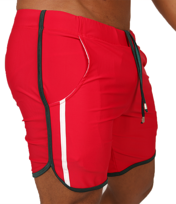 Nice Red Beachwear vista frontal de Gigo Underwear
