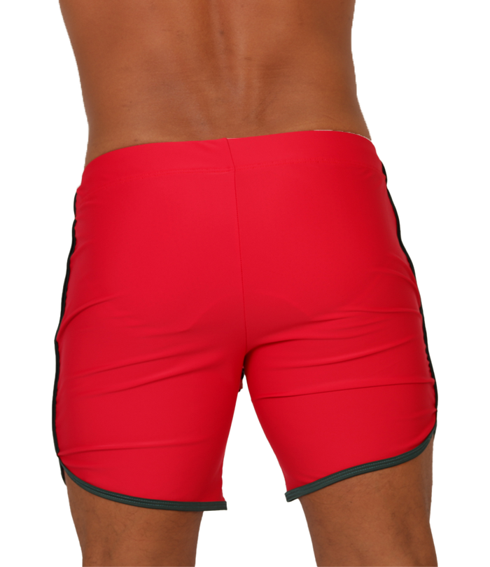 Nice Red Beachwear vista posterior de Gigo Underwear