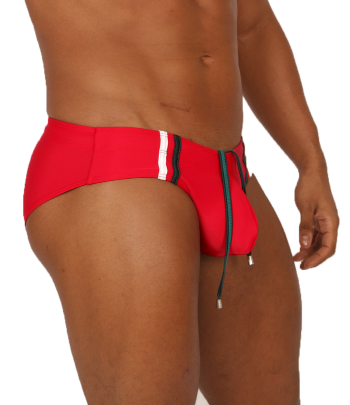 Nice Red Swimbrief vista posterior de Gigo Underwear