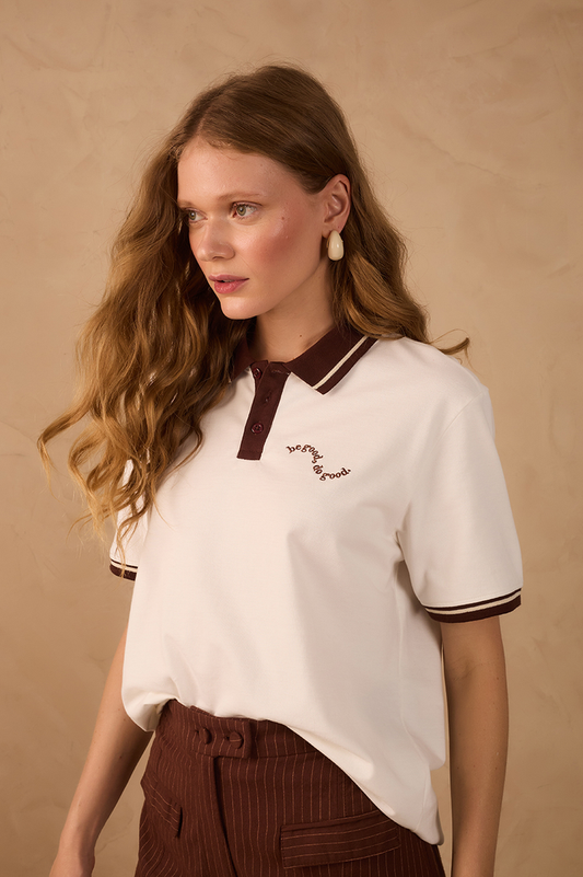 Off-White Be Good Embroidered Polo Shirt_1