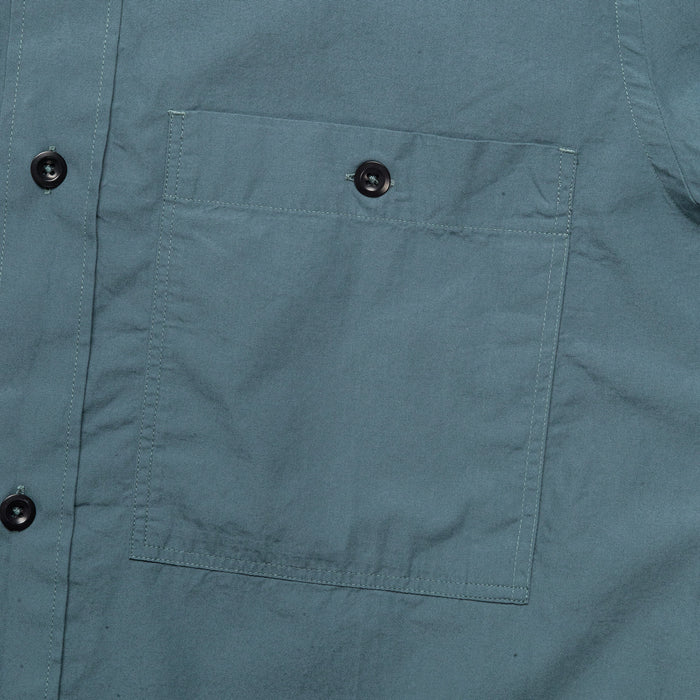 Overall Shirt - Washed Cotton Poplin Mineral Blue