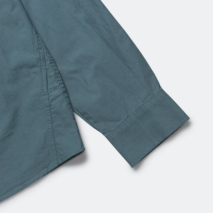 Overall Shirt - Washed Cotton Poplin Mineral Blue