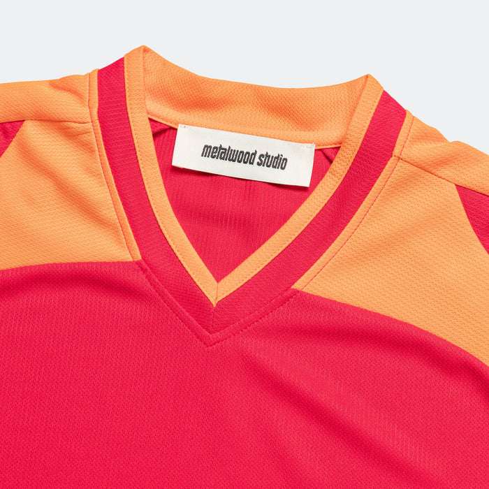 Paneled Jersey - Red/Orange