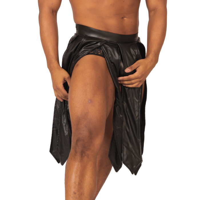 Passione Black Skirt vista frontal de Gigo Underwear