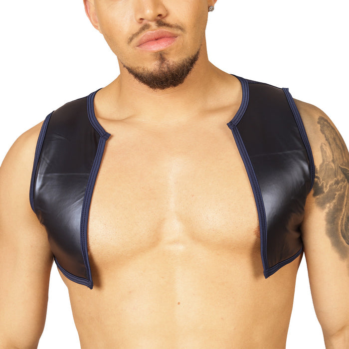 Passione Black Vest Harness de Gigo Underwear