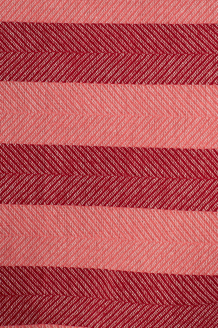 Pink Bromelia Buttoned Back Ties Rickrack Trim Blouse_6