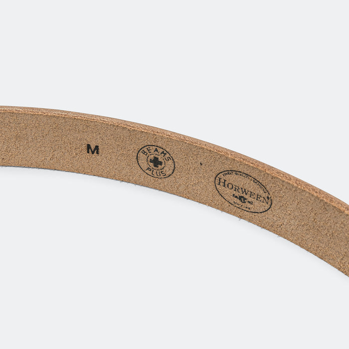 Plate Belt - Black Horween Leather