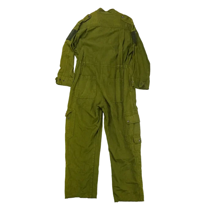 Production Made Olive Coveralls - Large, Item 1 - Film Production Used - Overalls